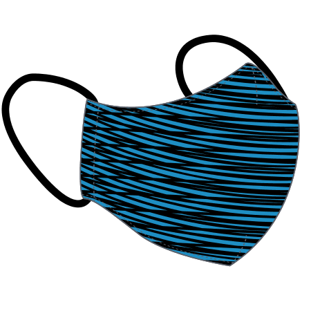 Holloway Youth Freestyle Sublimated Mask (48 piece order minimum) (228285), Color 'Criss Cross Stripe'